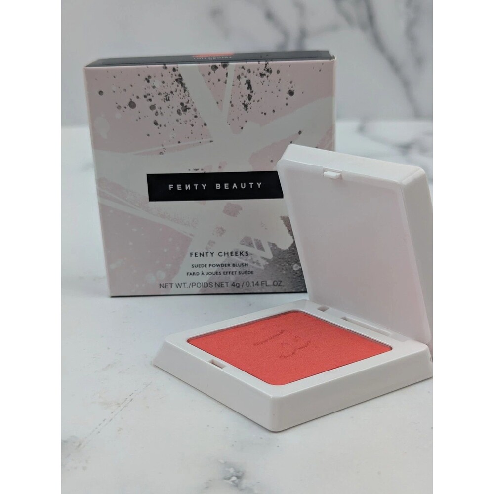 Fenty Beauty Suede Powder Blush Fenty Cheeks Lolly Poppy 03 New In Box